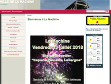 Tablet Screenshot of mairie-la-machine.fr